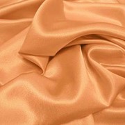 Атлас однотонный тонкий цвет светлый персик (А 35/200) фото
