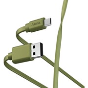 Кабель Hama 00187228 microUSB (m) USB A(m) 1м зеленый фото