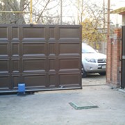 Ворота откатные, филенчатые ворота, ворота консольного типа фото