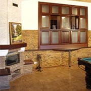 Мебель корпусная Гостинная черешня с фасадами ФМД2 фото