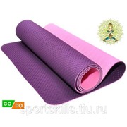 Коврик для йоги и фитнеса: TJD-FO066 (Фиолетово-розовый - Ф+Р) фото
