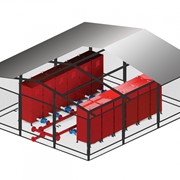 Автоматическая установка стандартных модулей газопорошкового пожаротушения МГПП-110 `BiZone` в резервуарах вертикальных стальных со стационарной крышей с понтоном (РВСП) и без понтона (РВС) фото