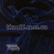 Ткань Велюр (темно-синий) 2691