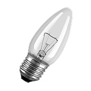 Лампа накаливания Osram Е27, свеча, 60Вт, 230В, прозрачная фото