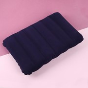 Подушка для шеи дорожная, надувная, цвет синий