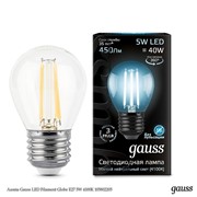 Gauss Лампа Gauss LED Filament Globe E27 5W 4100K 105802205