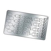 Freedecor, Металлизированные наклейки №191, серебро фотография