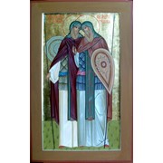 Именная икона Св.Пересвет и Осляба фото