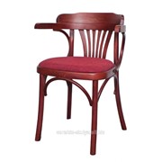 Венский деревянный стул-кресло Роза с мягким сиденьем фото