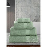 Полотенце для ванной Karna AREL хлопковая махра зелёный 100х150 фото