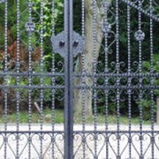 Ворота стальные ажурные фото