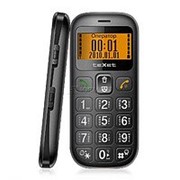 Мобильный телефон для пожилых с большими кнопками teXet TM-B111 Black, черный фотография