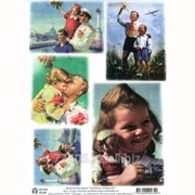 Декупажная карта Советские открытки фотография