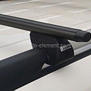 Багажник на крышу (на рейлинги) черный аэродинамический, алюминиевые поперечины 125см, Евродеталь. фотография