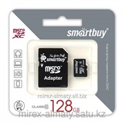 Карта памяти microSDXC Smartbuy 128 GB с адаптером (class 10) фото