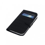 Кожаный чехол для Samsung Galaxy S4 кроко черный фото