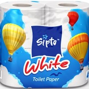 Туалетная бумага Sipto White белая фото