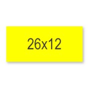 Этикет лента 26x12 прямоугольная лимонная