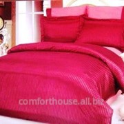 Постельное белье le vele шелк-сатин - jakaranda burgundy двуспальный евро фотография