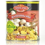 Шампиньоны резанные консервированные Vitaland