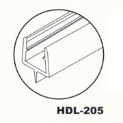 Профиль акриловый стекло-стена универсальный HDL – 205 фото
