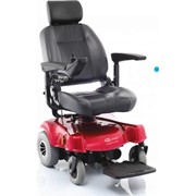 Коляска инвалидная электрическая, красного цвета D310 фото