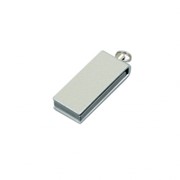 Флешка с мини чипом, минимальный размер, цветной корпус, 64 Гб, серебристый