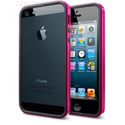 Бампер SGP Case Neo Hybrid EX Slim Vivid Series Hot Pink for iPhone 5 фотография