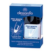 Alessandro Отбеливающий лак для ногтей, искрящийся Alessandro - Pro White Glitter Effect Polish 07-053 11 мл