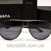 Мужские солнцезащитные очки Prada SPR 29 N цвет черный с серебром