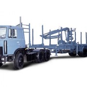 Аренда лесовоза МАЗ с манипулятором фото