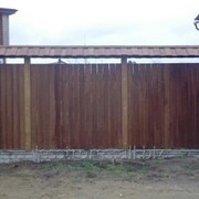 Забор деревянный 1009 фото