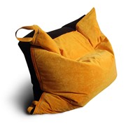 Кресло-подушка (оранжево-черная) фото