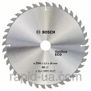 Пила дисковая по дереву Bosch 254x30x80z Optiline ECO фото