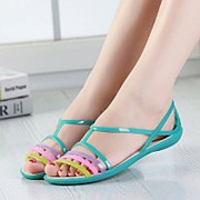 Женские разноцветные сандалии фото