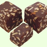 Щербет шоколадный с арахисом фотография