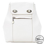Женский кожаный рюкзак "Палермо" (белый)
