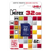 Карта памяти SDHC MIREX 32GB UHS-I, class 10 фотография