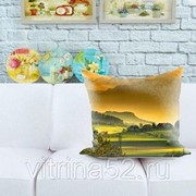 Декоративная подушка “Домики в горах“ фото