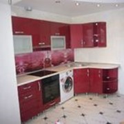 Кухня цвета бордо фотография