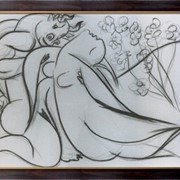 Картина Минотавр и обнаженна, эскиз, 1933 , Пикассо, Пабло фото