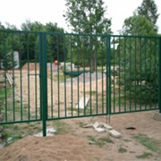 Ворота с калиткой фото