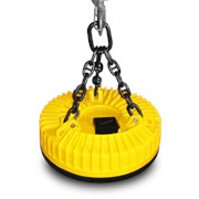 Электромагнит грузоподъемный круглый ДКМ120ТА для перегрузки скрапа, слябов и листовой стали фото