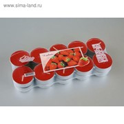 Набор чайных свечей ароматизированных «Клубника», 20 штук фото