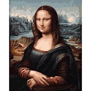 Картина по номерам Леонардо да Винчи “Мона Лиза“ 50х40см G014 фотография