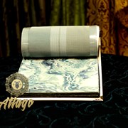 Ткань портьерная FantasyTime бело-голубая акварель фото