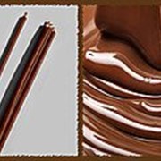 Свеча восковая №30 коричневая с ароматом шоколада фотография