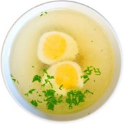Доставка супов - Бульон с яйцом фотография