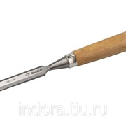 Стамеска-долото ЗУБР ЭКСПЕРТ с деревянной ручкой, хромованадиевая, 18мм фотография