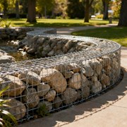 Поставщик габионных сеток для ландшафтного дизайна фото
